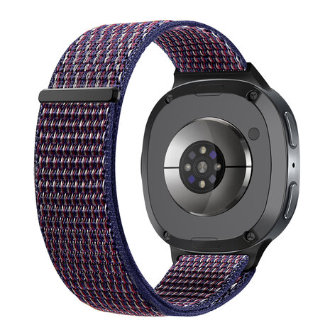 Strap-it® Strap-it  Samsung Galaxy Watch 8 - 40mm nylon bandje (indigo blauw)