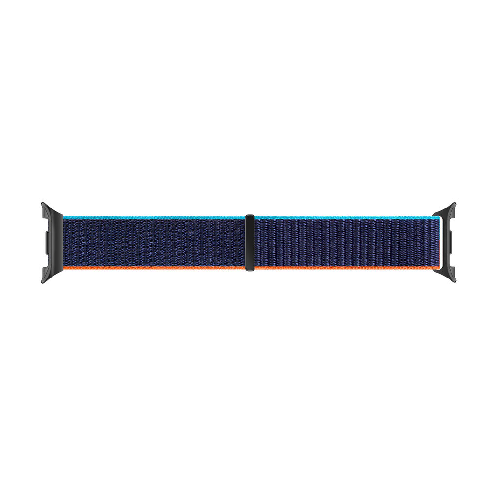 Strap-it® Strap-it  Samsung Galaxy Watch 8 - 40mm nylon bandje (donkerblauw mix)