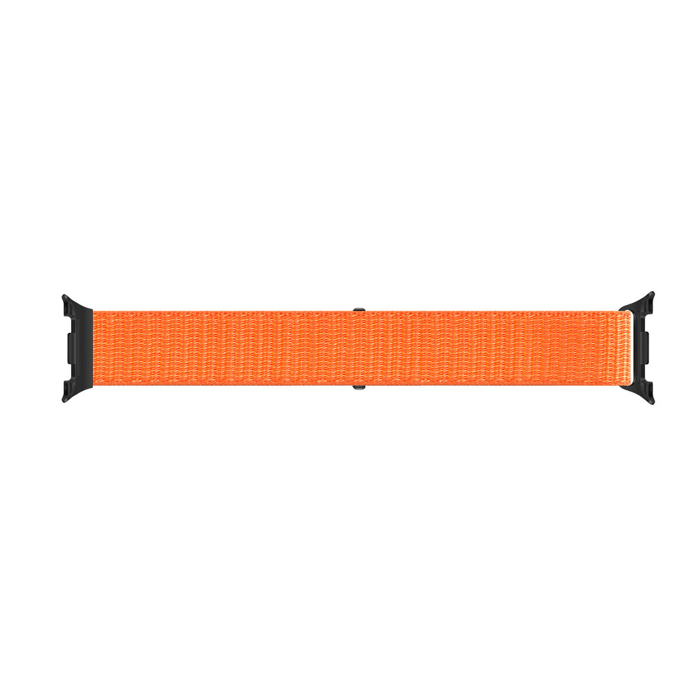 Strap-it® Strap-it  Samsung Galaxy Watch 8 - 44mm nylon bandje (oranje)