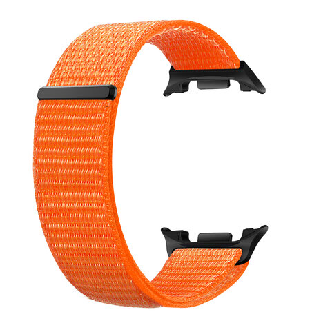 Strap-it® Strap-it  Samsung Galaxy Watch 8 Classic nylon bandje (oranje)