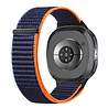 Strap-it® Strap-it Samsung Galaxy Watch 8 Classic nylon bandje (donkerblauw mix) Strap-it® Strap-it Samsung Galaxy Watch 8 Classic nylon bandje (donkerblauw mix)