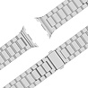 Bandz Bandz Samsung Galaxy Watch 8 - 44mm stalen band 'Classic' (zilver) Bandz Bandz Samsung Galaxy Watch 8 - 44mm stalen band 'Classic' (zilver)
