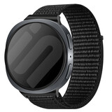 Strap-it® Samsung Galaxy Watch 8 - 40mm nylon bandje (zwart)