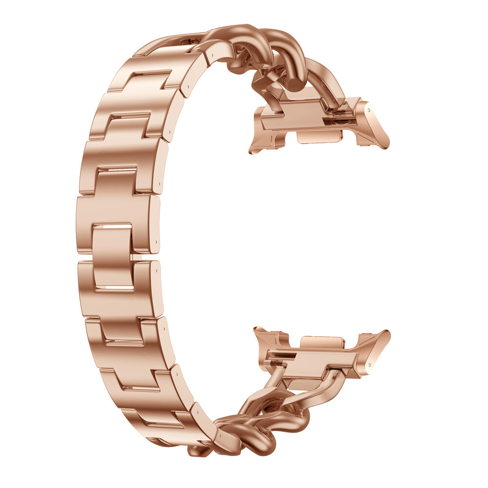 Strap-it® Strap-it Samsung Galaxy Watch 8 - 44mm steel chain band (rosé goud)