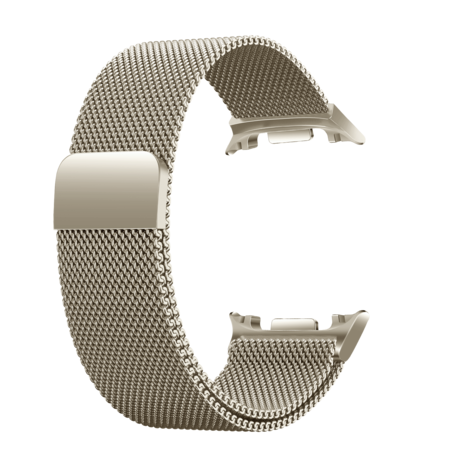 Strap-it® Strap-it Samsung Galaxy Watch 8 - 44mm Milanese band (retro goud) Strap-it® Strap-it Samsung Galaxy Watch 8 - 44mm Milanese band (retro goud)