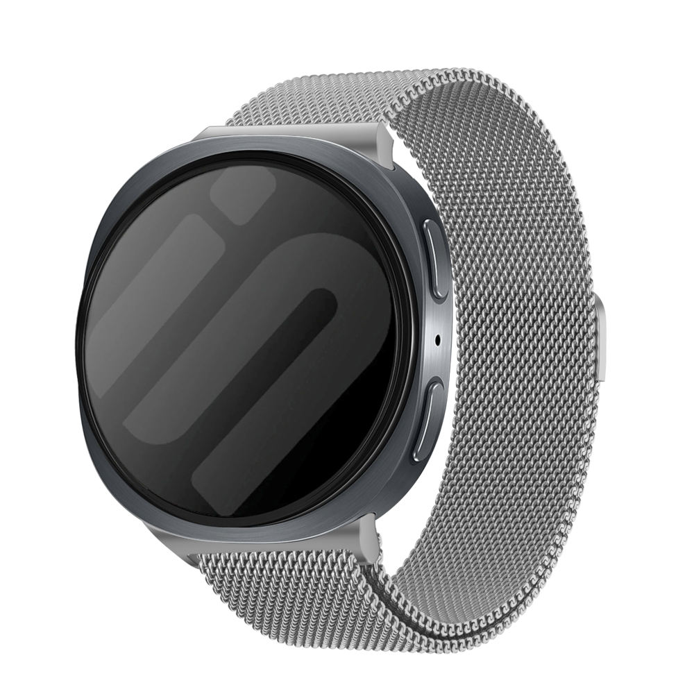 Strap-it® Strap-it Samsung Galaxy Watch 8 - 40mm Milanese band (zilver)