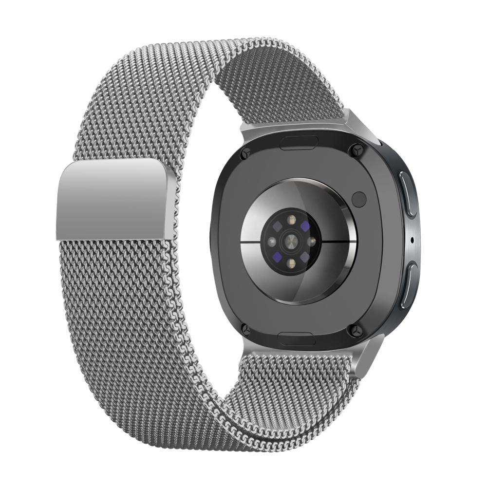 Strap-it® Strap-it Samsung Galaxy Watch 8 - 40mm Milanese band (zilver)