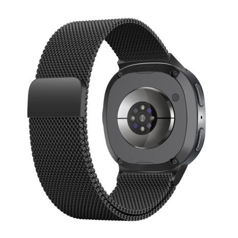 Strap-it® Strap-it Samsung Galaxy Watch 8 - 44mm Milanese band (zwart)