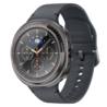Bandz Bandz Samsung Galaxy Watch 8 Classic bezel hoesje met glas (titanium grijs/oranje) Bandz Bandz Samsung Galaxy Watch 8 Classic bezel hoesje met glas (titanium grijs/oranje)
