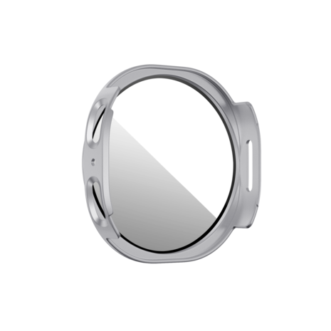 Bandz Bandz Samsung Galaxy Watch 8 - 40mm PC hoesje met glas (zilver)