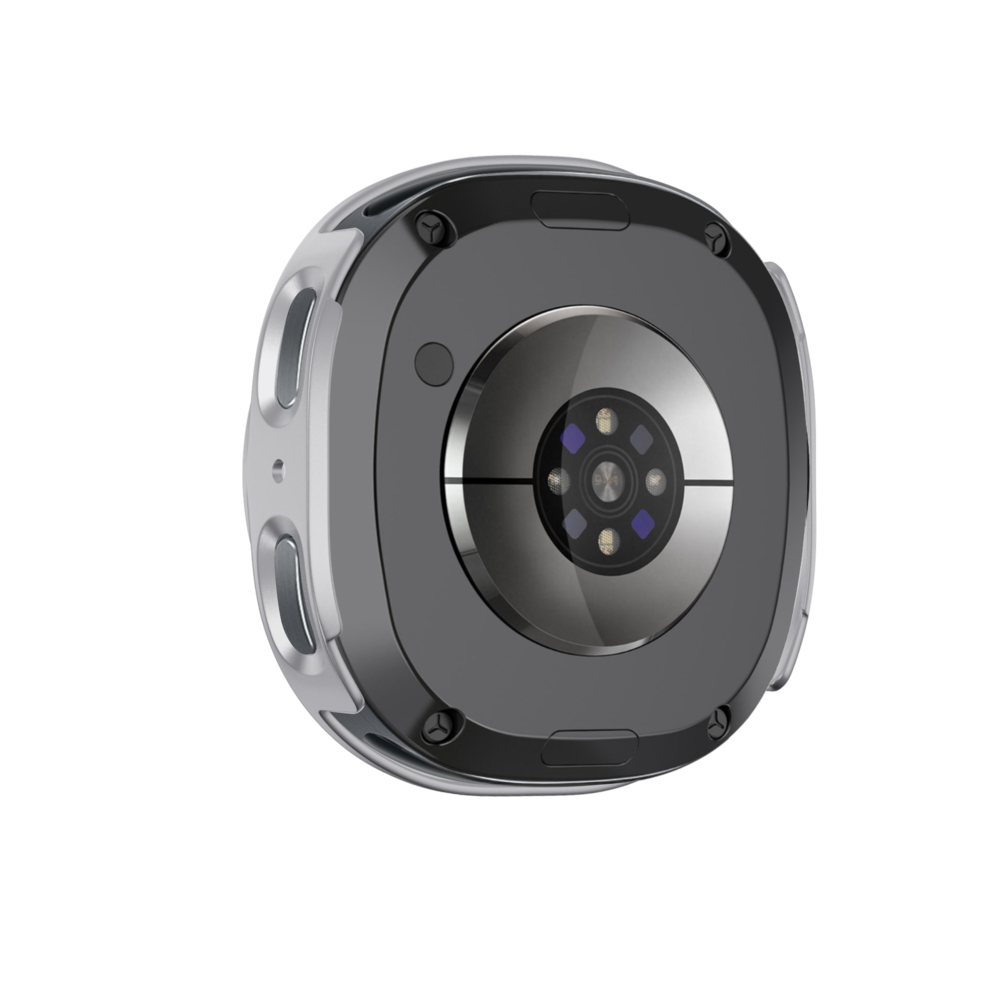 Bandz Bandz Samsung Galaxy Watch 8 - 40mm PC hoesje met glas (zilver)