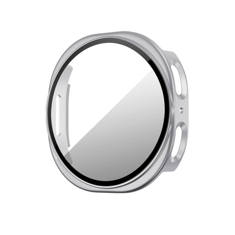 Bandz Bandz Samsung Galaxy Watch 8 - 40mm PC hoesje met glas (zilver)