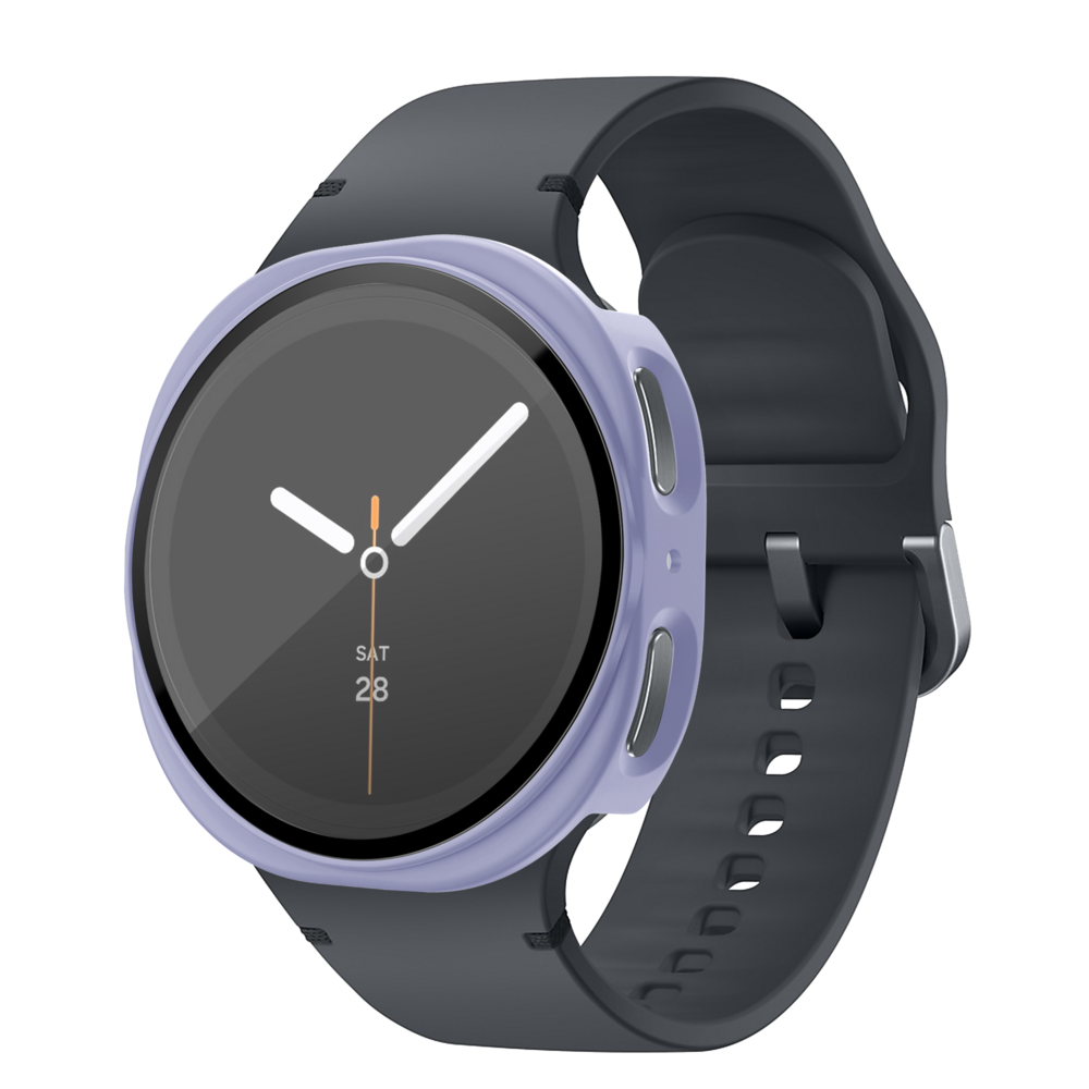 Bandz Bandz Samsung Galaxy Watch 8 - 40mm PC hoesje met glas (paars)