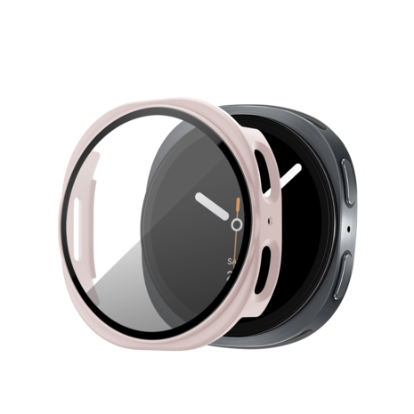 Bandz Bandz Samsung Galaxy Watch 8 - 40mm PC hoesje met glas (roze)