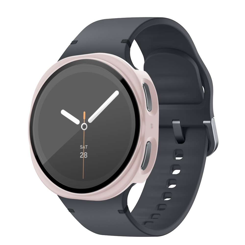 Bandz Bandz Samsung Galaxy Watch 8 - 40mm PC hoesje met glas (roze)