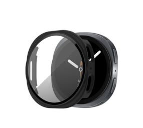 Bandz Bandz Samsung Galaxy Watch 8 - 44mm PC hoesje met glas (zwart)