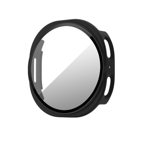 Bandz Bandz Samsung Galaxy Watch 8 - 44mm PC hoesje met glas (zwart)