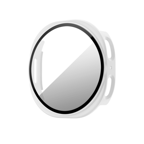 Bandz Bandz Samsung Galaxy Watch 8 - 44mm PC hoesje met glas (wit)