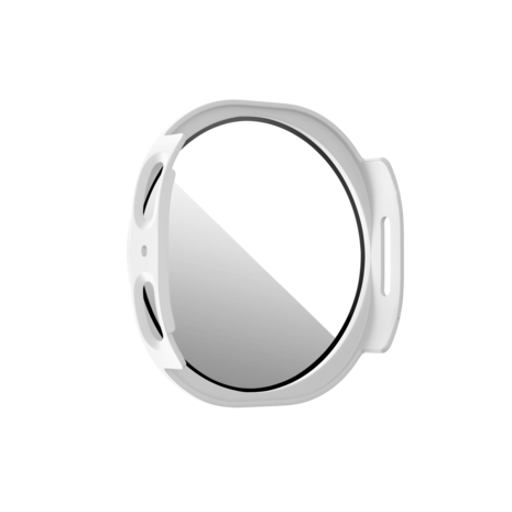 Bandz Bandz Samsung Galaxy Watch 8 - 44mm PC hoesje met glas (wit)