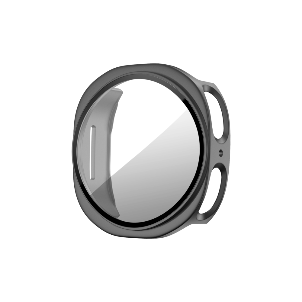 Bandz Bandz Samsung Galaxy Watch 8 - 44mm PC hoesje met glas (titanium grijs) Bandz Bandz Samsung Galaxy Watch 8 - 44mm PC hoesje met glas (titanium grijs)