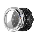 Bandz Bandz Samsung Galaxy Watch 8 Classic PC hoesje met glas (zilver)