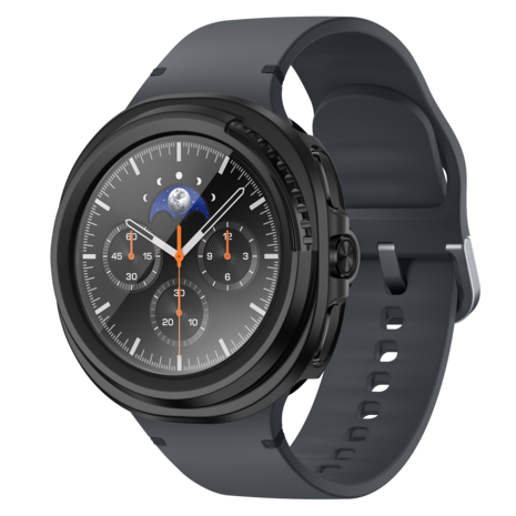 Bandz Bandz Samsung Galaxy Watch 8 Classic PC hoesje met glas (zwart)