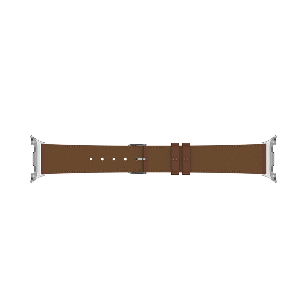 Strap-it® Strap-it Samsung Galaxy Watch 8 Classic modern leren band (bruin)
