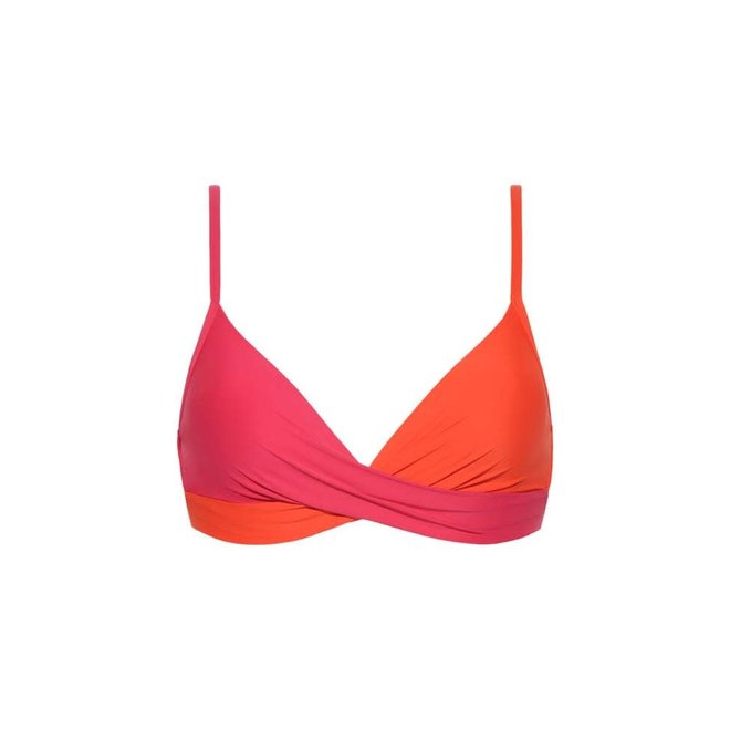 Beachlife Top - Bikini Foam + Wired Bright Rose