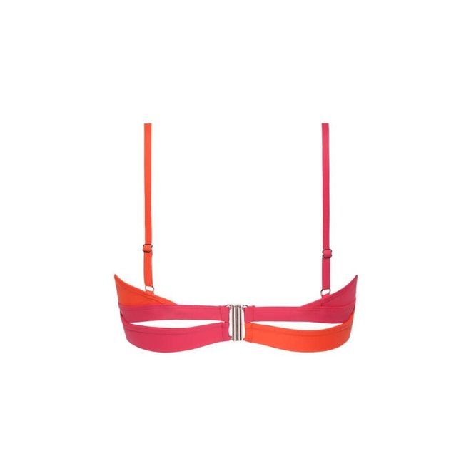 Beachlife Top - Bikini Foam + Wired Bright Rose