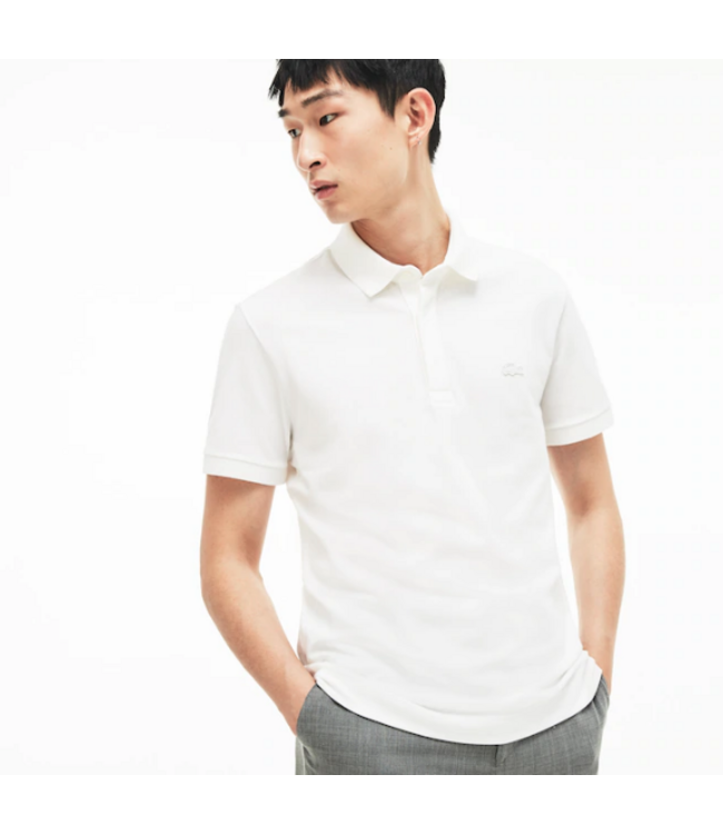 Lacoste Lacoste Heren Short Sleeve Polo 011 Wit met Wit Logo