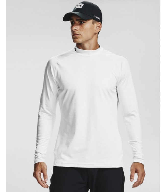 Under Armour Golf Under Armour CGI Longsleeve Mock Grey/White
