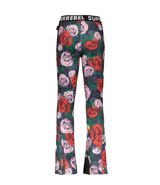 Superrebel Kidsgear Super Rebel Girl Softshell Ski Broek All Over Cool Rose