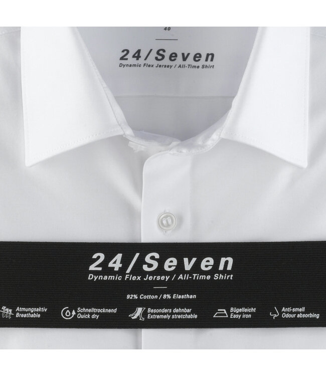 Olymp Level Five Comfort Stretch Body Fit Overhemd Wit