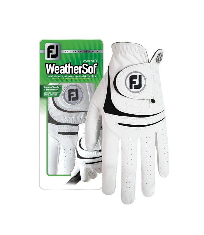 Footjoy Footjoy Weathersoft Heren Golfhandschoen Wit