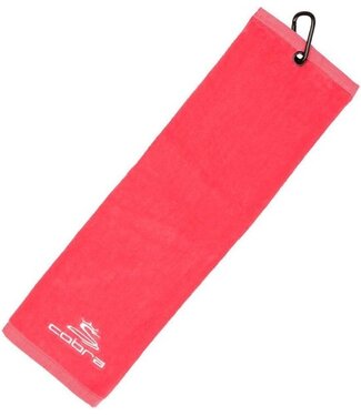 Cobra Cobra Tri Fold Golfhanddoek Rood