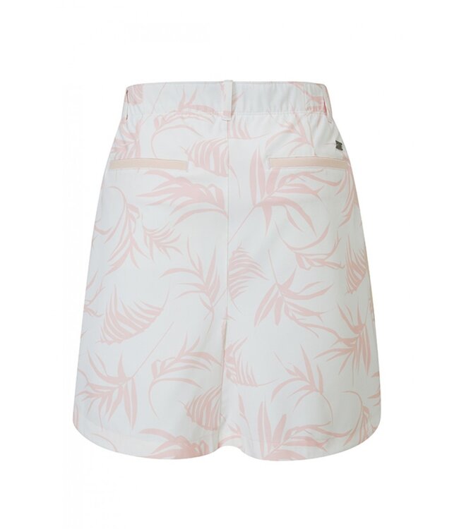 Under Armour Golf Links Woven Print Dames Golf Short Wit/Roze