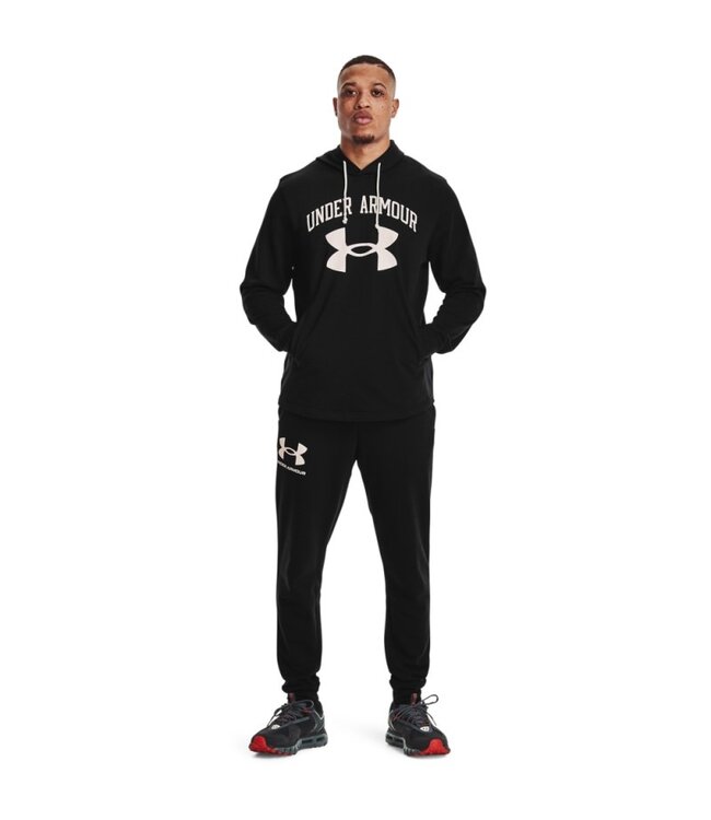 Under Armour Sport Rival Terry Big Logo Zwart/Wit