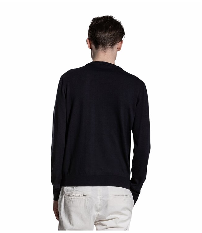 Peuterey Dodos Katoenen Zomer Heren Trui Donkerblauw