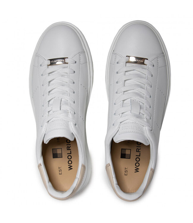 Woolrich Dames Classic White Sneaker Beige