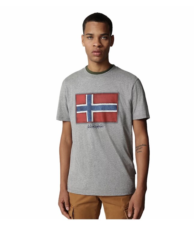 Napapijri Sirol SS Heren Tee Grijs