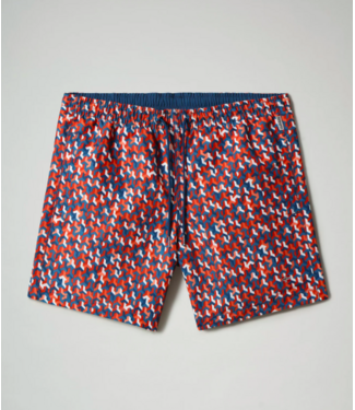Napapijri Vail Heren Zwembroek Geometric Blue/Red