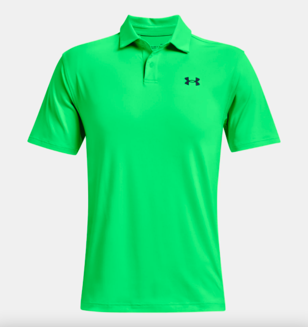 under armour green polo