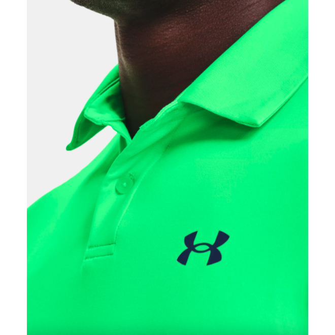 under armour green polo