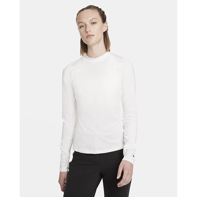 Nike Woman Victory Long Sleeve Crew Top White