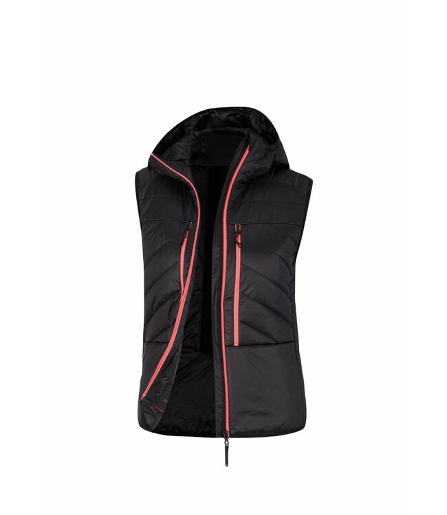 Fire + Ice Fire + Ice Dames Lea Quilted Bodywarmer Zwart/Roze