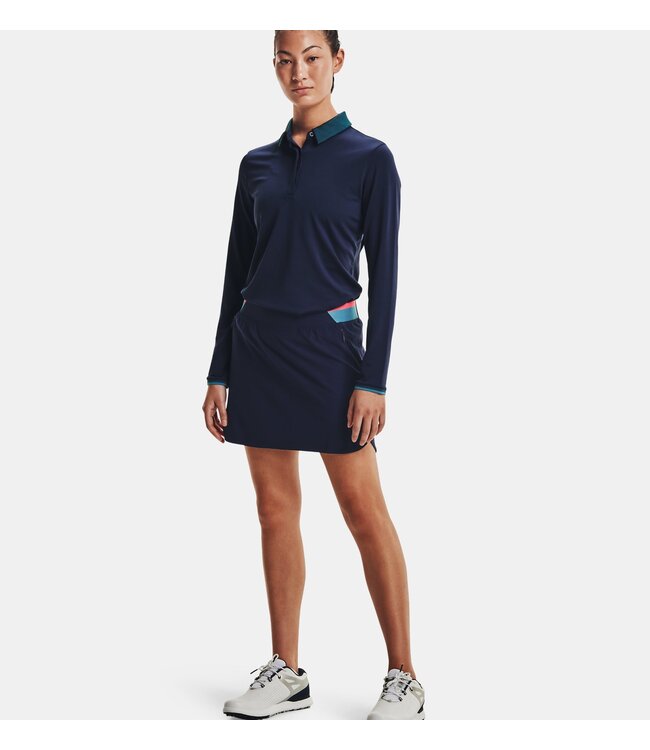 Under Armour Golf Under Armour Zinger Long Sleeve Woman Polo Blue