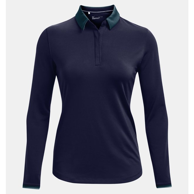 Under Armour Zinger Long Sleeve Woman Polo Blue