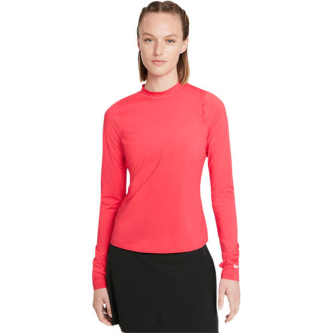 Nike Woman Victory Long Sleeve Crew Top Red