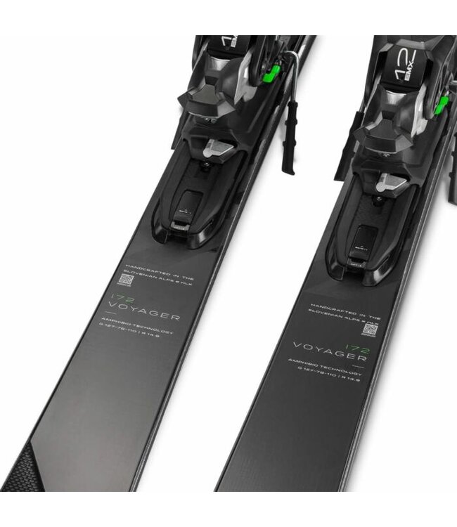 Elan Elan Voyager FusionX Black + Pole Vario + Ski Bag 34L