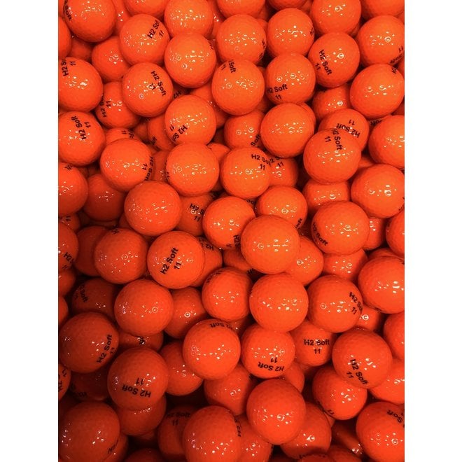 Nieuwe H2 XL Golfballen Oranje 25stuks